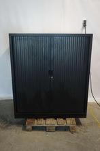 Zwarte archiefkast roldeurkast kantoorkast opbergkast, Gebruikt, 100 tot 150 cm, 100 tot 150 cm, Niet ingevuld