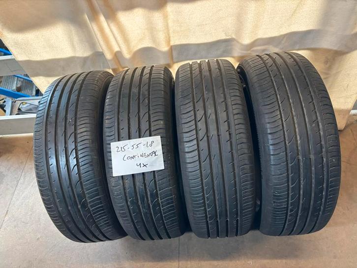 Diverse sets 215-55-18 Continental / Bridgestone Zomerbanden, Auto-onderdelen, Banden en Velgen, Band(en), Zomerbanden, 18 inch