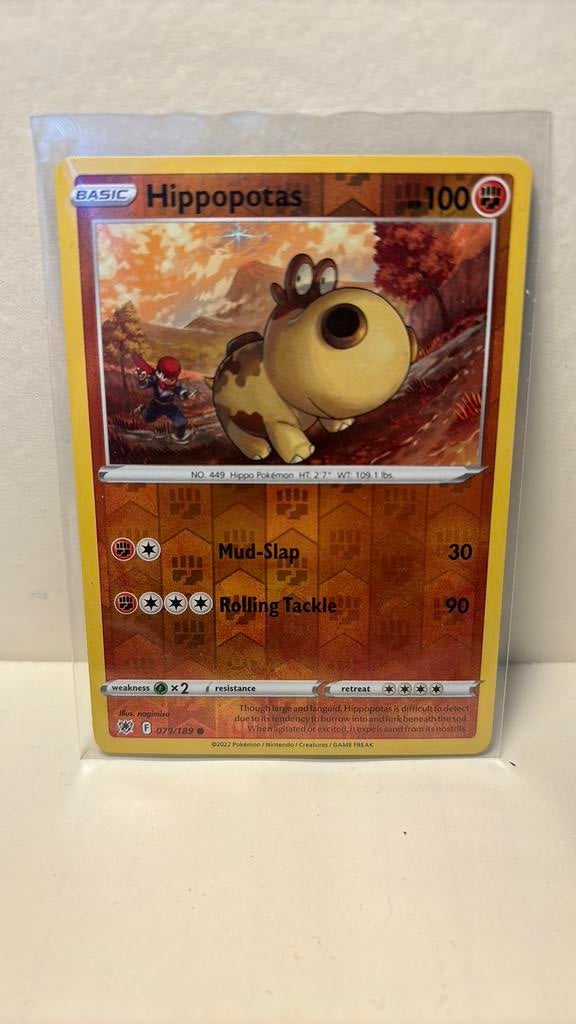 Hippopotas 079/189 astral radiance reverse holo pokemon kaar, Ophalen of Verzenden, Nieuw, Boosterbox