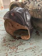 Antieke piloten muts van leer, Ophalen of Verzenden