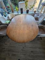 Henders en Hazel uitschuiftafel (130150/190) met spinpoten, Huis en Inrichting, Tafels | Eettafels, Ophalen, Gebruikt, 100 tot 150 cm