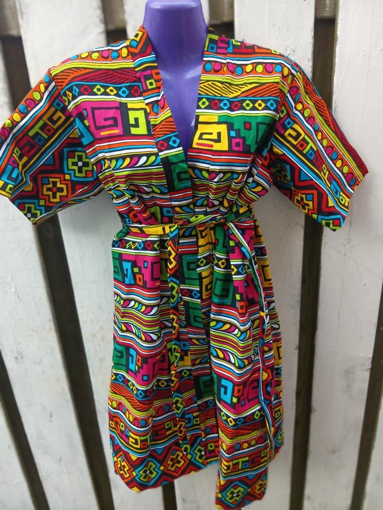 Ghana kimono batik katoen OPRUIMING, Ophalen of Verzenden, Zo goed als nieuw