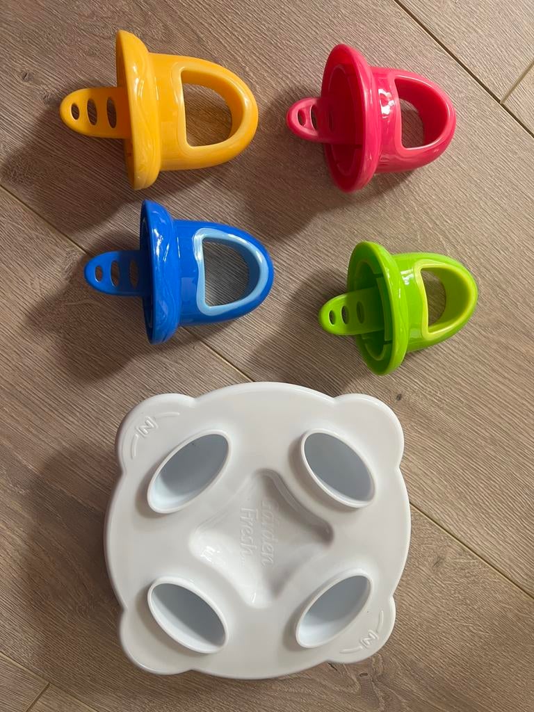 010 - Nuby ijslolly vormpjes 320ml, Overige typen, Ophalen of Verzenden, Zo goed als nieuw, Meerkleurig