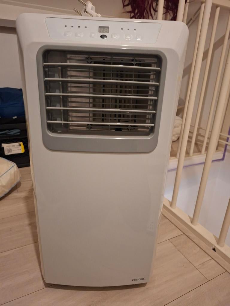 Mobiele Airco Tectro met Afstandsbediening, Ophalen, 3 snelheden of meer, Zo goed als nieuw, Koelen en Ontvochtigen