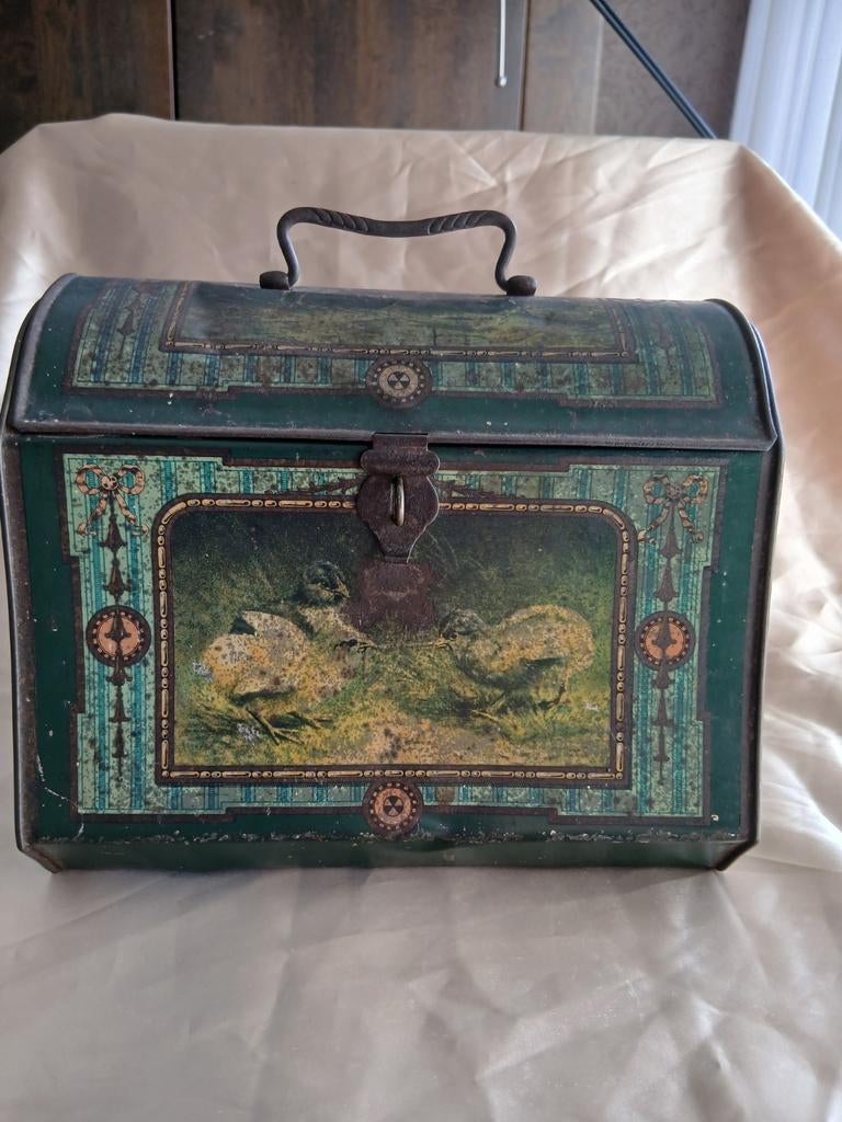 Art deco trommel met handvat 1920, Ophalen of Verzenden, Gebruikt, Overige