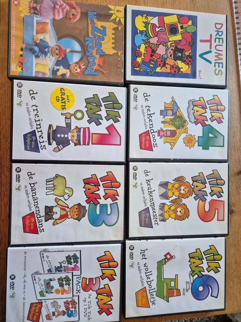 Tik Tak DVD's en Het Zandkasteel, Alle leeftijden, Ophalen of Verzenden, Zo goed als nieuw, Educatief