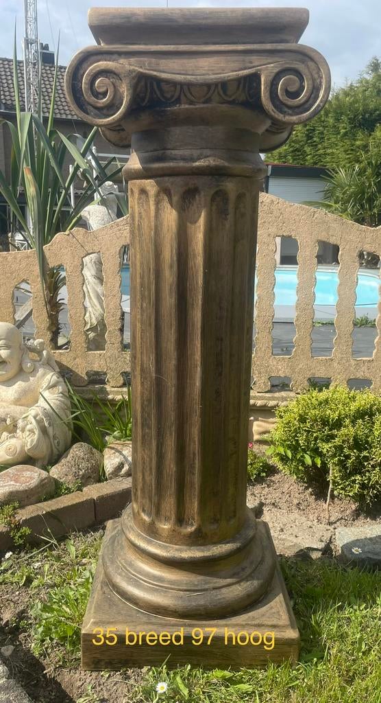 Zuil antyk goud gips, Ophalen of Verzenden, Zo goed als nieuw