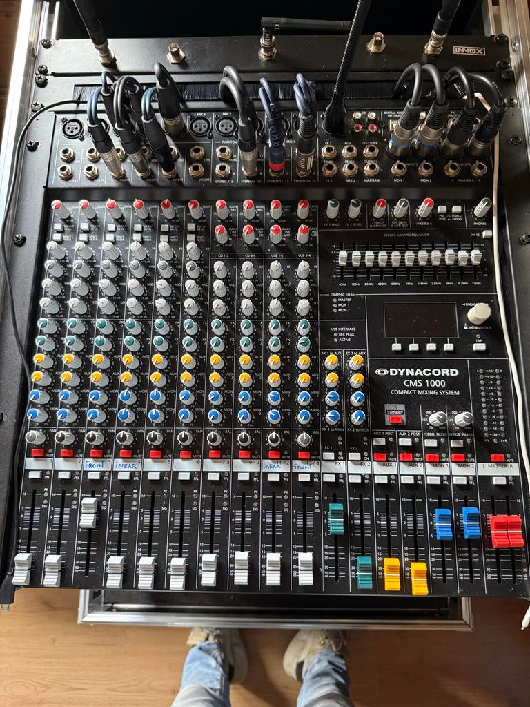 Orginele Dynacord CMS 1000 mk3 Compact Mengpaneel, Muziek en Instrumenten, Mengpanelen, Ophalen, Gebruikt, 10 tot 20 kanalen, Microfooningang