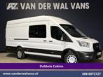 Ford Transit 2.0 TDCI 170pk L4H3 Dubbele Cabine Euro6 Airco, Auto's, Bestelauto's, 4 cilinders, 2800 kg, Wit, 10 km/l