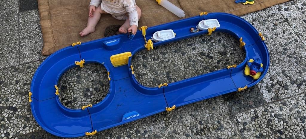 Waterbaan met bootjes en accessoires, Ophalen of Verzenden, Gebruikt