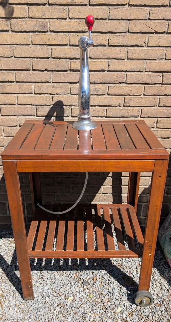 Gave Serveertafel met biertap Ikea Applaro, Tuin en Terras, Tuintafels, Gebruikt, Rechthoekig, Hout, Ophalen