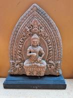 Zandsteen boeddha beeld replica orgineel angorwat Cambodja, Antiek en Kunst, Kunst | Beelden en Houtsnijwerken, Ophalen of Verzenden