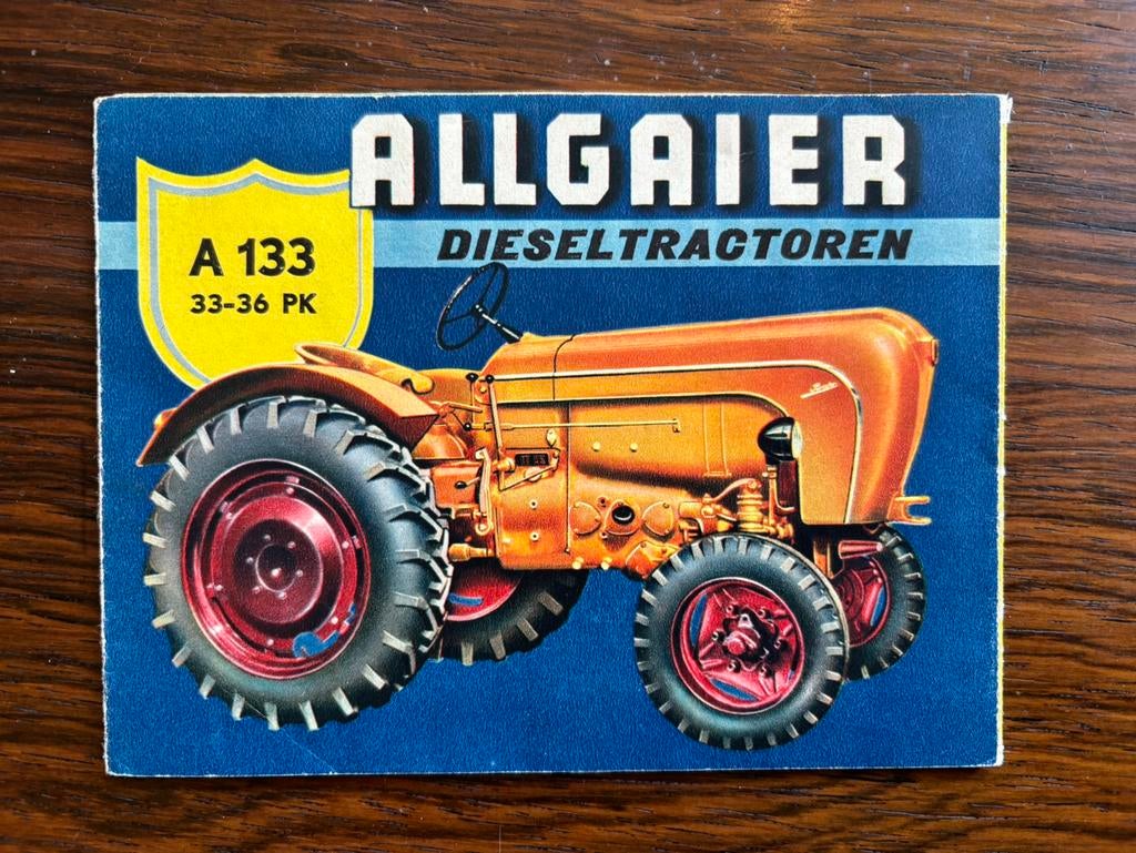 Allgaier tractor originele folder Nederlands, Ophalen of Verzenden, Gelezen