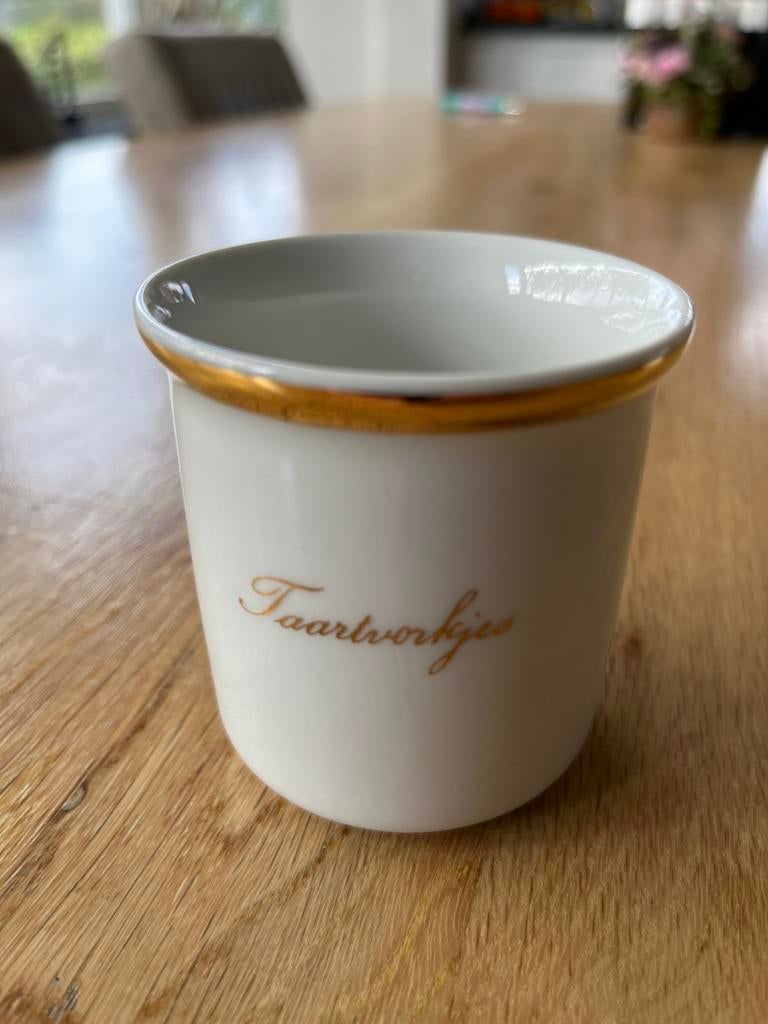 Vintage J. Kronester Bavaria Taartvorkjes Potje, Ophalen of Verzenden