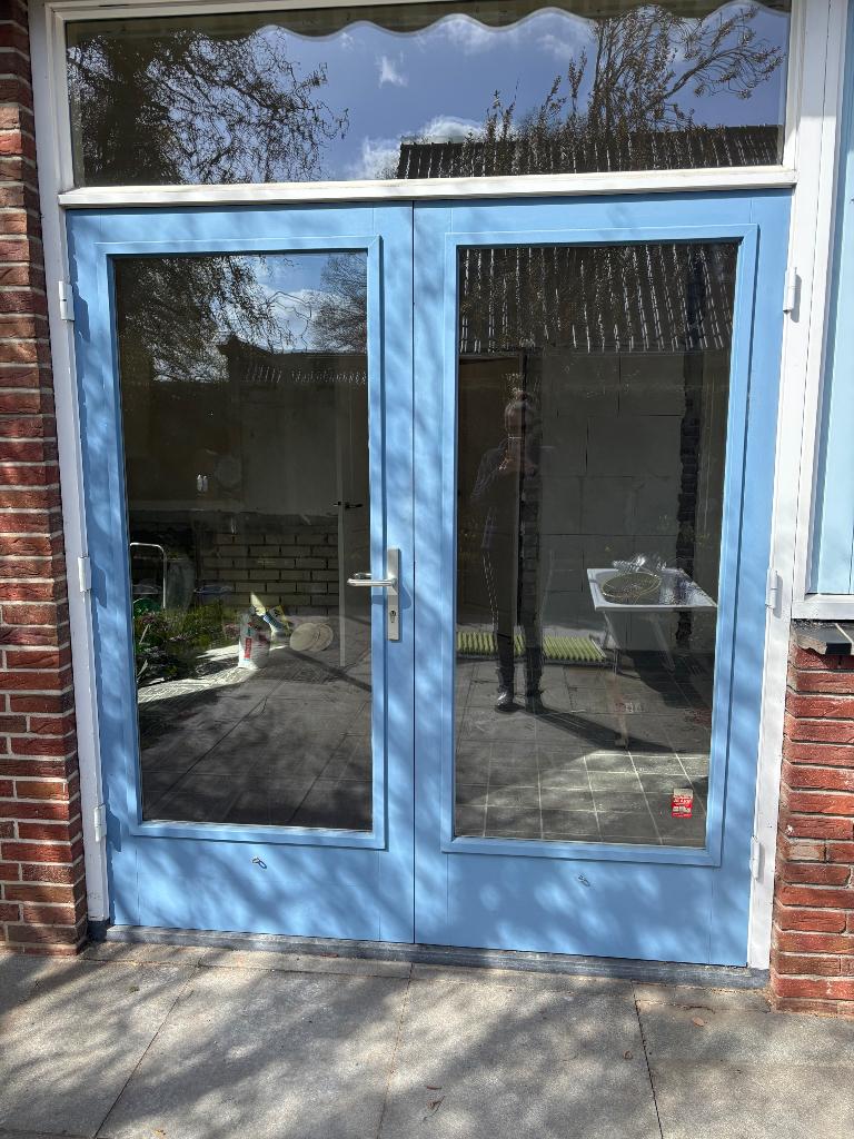 Openslaande terrasdeuren, Ophalen, Gebruikt, Deurkozijn, 150 tot 225 cm