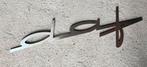 DAF   - RECLAMEBORD LETTERS   -brushed aluminium, Ophalen of Verzenden, Auto's