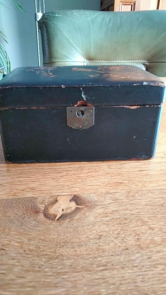 antiek sieraden kistje, Ophalen of Verzenden