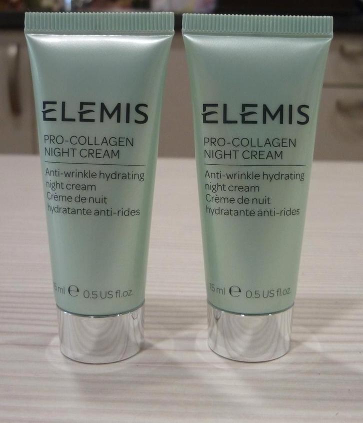 2x Nieuw Elemis Pro-Collagen Night creme, Sieraden, Tassen en Uiterlijk, Uiterlijk | Gezichtsverzorging, Nieuw, Gehele gezicht