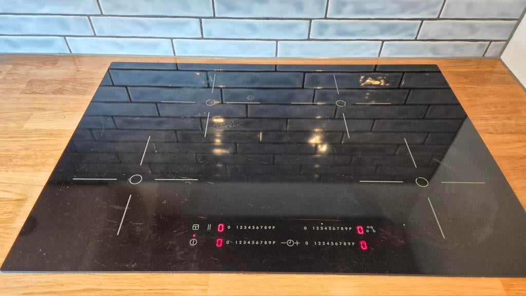 Kookplaat inductie 78x52 cm - IKEA, Witgoed en Apparatuur, Ophalen, Gebruikt, 4 kookzones, Inbouw