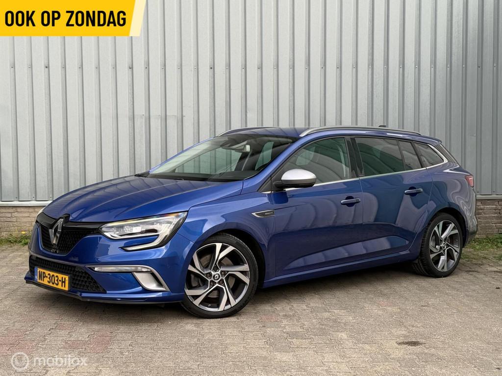 Renault Megane Estate 1.6 GT | 206PK! | 4-Control | Leder, 1618 cc, 4 cilinders, Blauw, 1405 kg