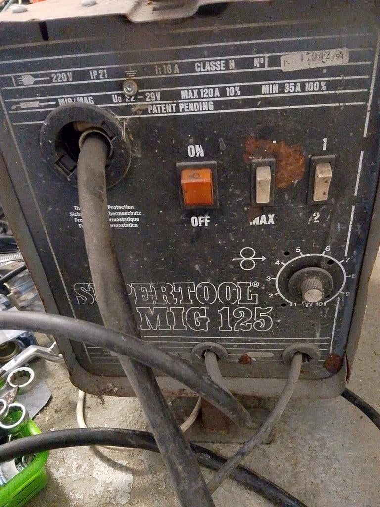 Supertool MIG 125 Lasapparaat - Gebruikt, Ophalen, Gebruikt, Minder dan 150 ampère, Co2