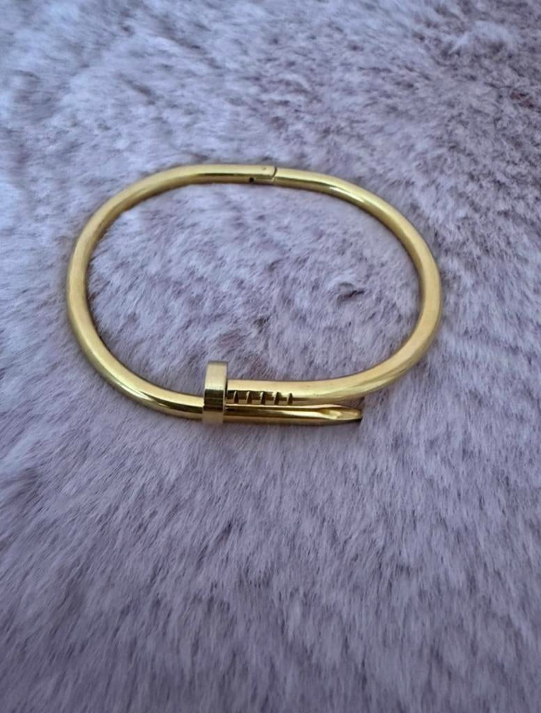 Cartier spijker armband, Sieraden, Tassen en Uiterlijk, Armbanden, Ophalen of Verzenden, Nieuw, Goud, Staal