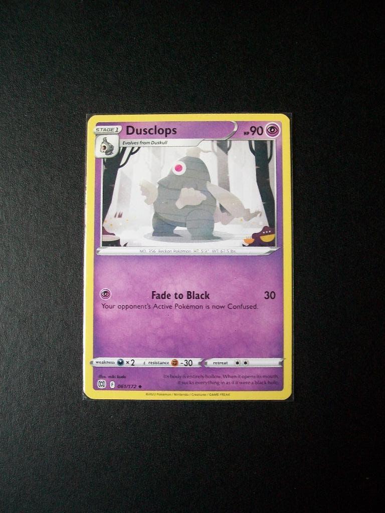 1329: Nieuwe Pokemon Kaart DUSCLOPS hp 90 (061/172), Verzenden, Nieuw, Losse kaart