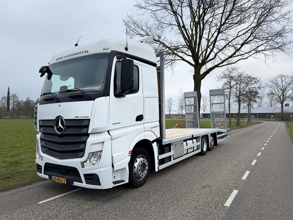 Mercedes-Benz Actros 2542LL Machine Transporter / Oprij Vrac, Auto's, Automaat, Wit, Mercedes-Benz, Bedrijf