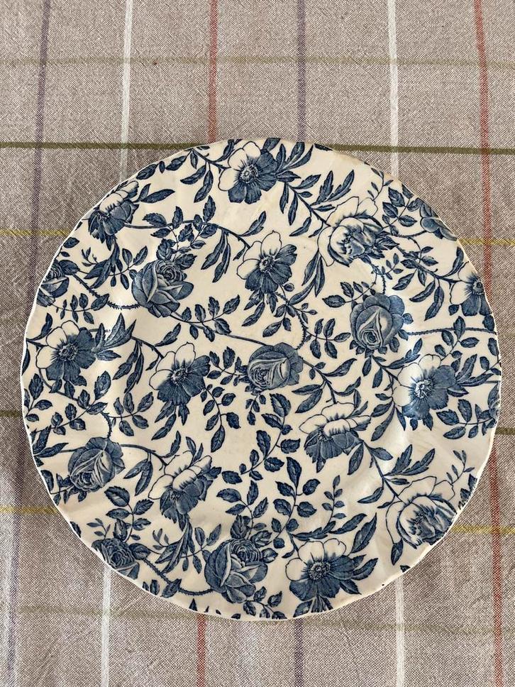 Myott Meakin Engels serviesbord met blauw bloemmotief, Antiek en Kunst, Antiek | Porselein, Ophalen of Verzenden