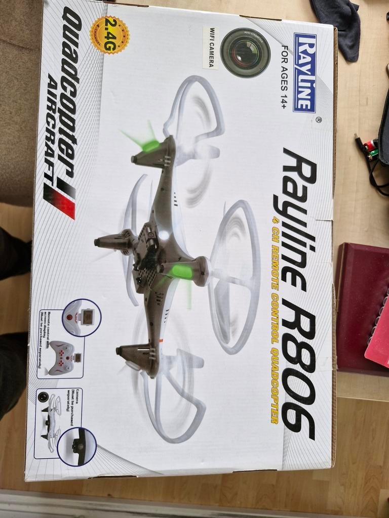 Rayline R806 Quadcopter Drone met WiFi Camera, Ophalen of Verzenden