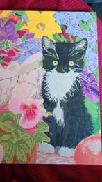 Schilderij met kat, Ophalen of Verzenden