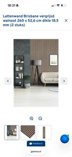 Lattenwand Brisbane vergrijsd walnoot, Ophalen, Nieuw