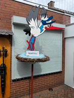 Geboorteborden / Ooievaar baby Express op echt nest van takk, Ophalen, Nieuw, Geboortebord