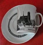 Kop en schotel, afbeelding Dordrecht, Mosa porselein, Ophalen of Verzenden