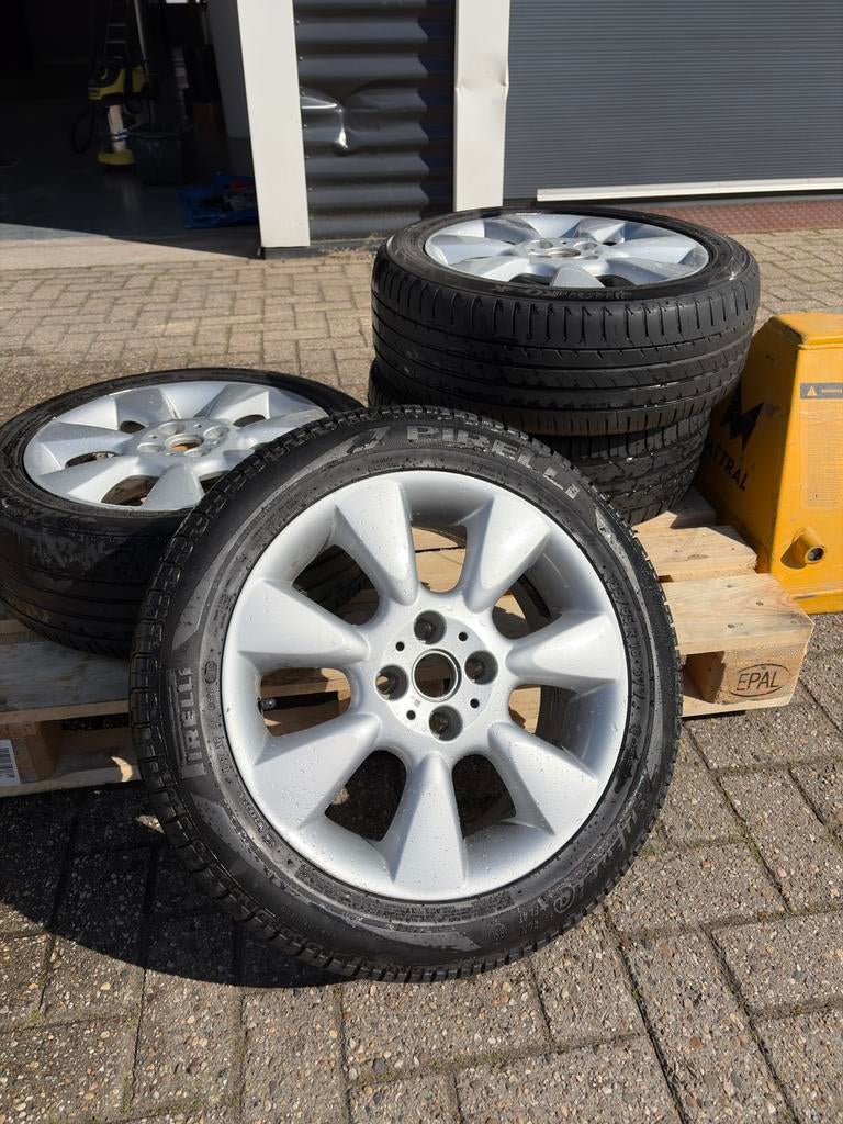 Set lichtmetalen velgen 16 inch 4x100 prima staat, Auto-onderdelen, Banden en Velgen, Gebruikt, Banden en Velgen, Winterbanden