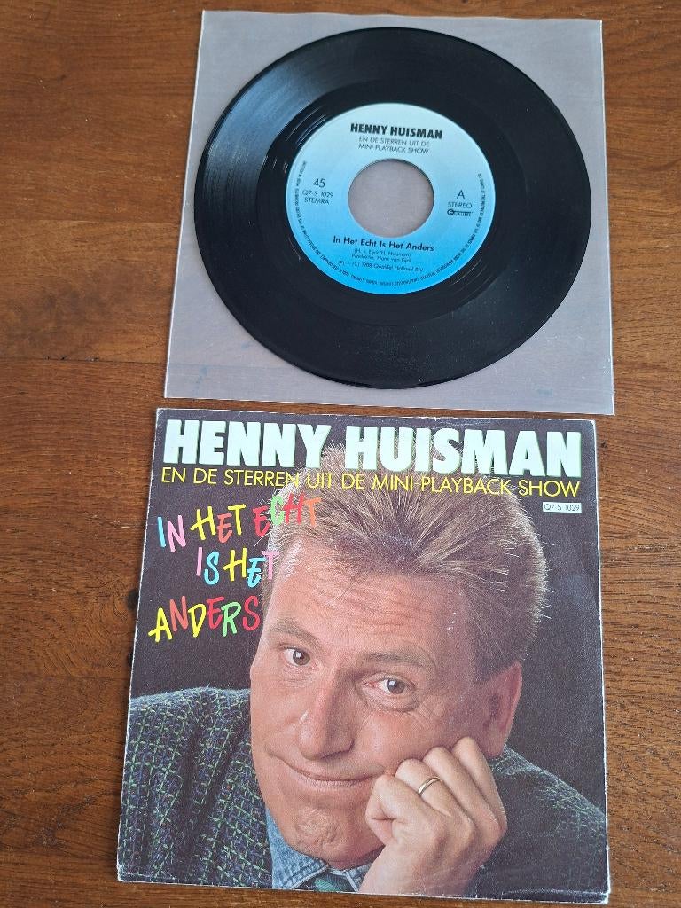 Henny Huisman, in het echt is het anders, Cd's en Dvd's, 7 inch, 1980 - 1989, Ophalen of Verzenden, Zo goed als nieuw