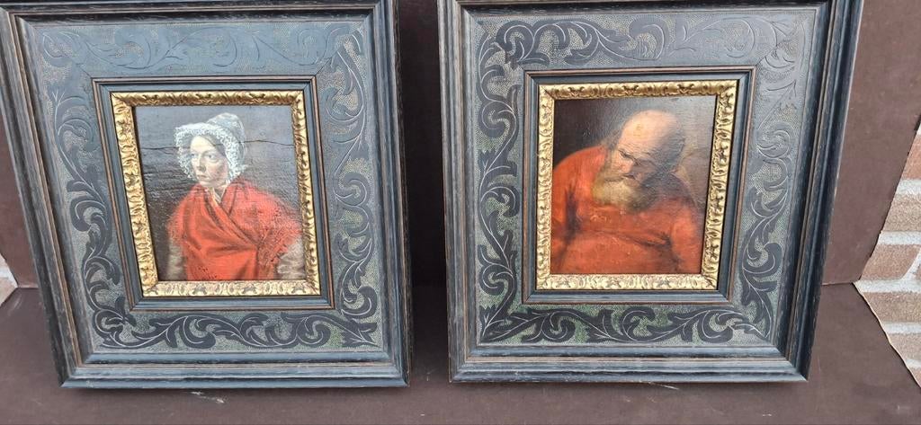 Portretjes 17 de eeuw, Antiek en Kunst, Ophalen of Verzenden