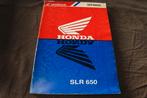 Honda SLR650 motorcycle shop manual handboek SLR 650, Ophalen of Verzenden, Honda