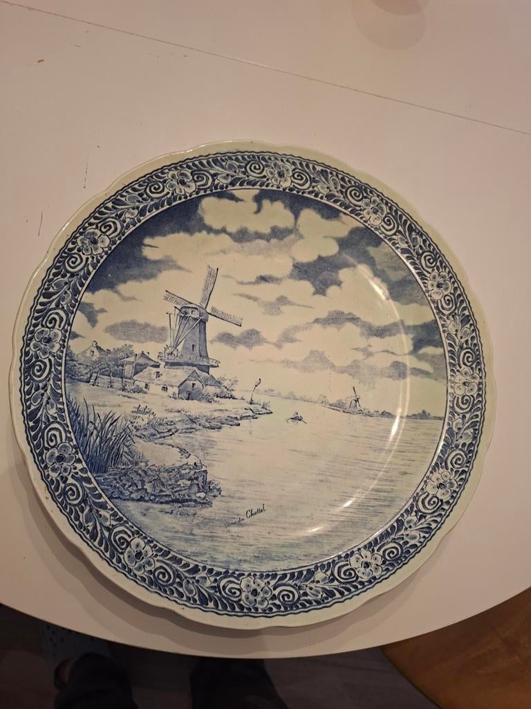 Delft blauwe grote schaal, Ophalen
