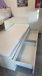 IKEA FLEKKE bed met lades uitschuifbaar naar 2-persoons, Huis en Inrichting, Ophalen, Gebruikt, 90 cm, Tweepersoons