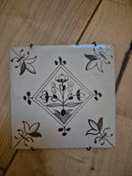 Vintage Tegeltableau met Bloemmotief, Ophalen
