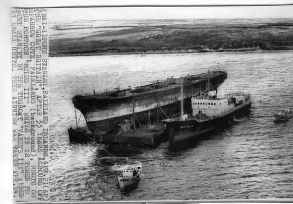 scheepvaart-foto-PORT STANLEY, Verzamelen, Scheepvaart, Ophalen of Verzenden, Zo goed als nieuw, Motorboot, Boek of Tijdschrift