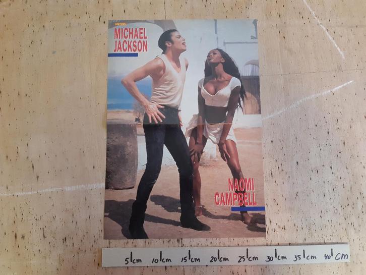 Poster Michael Jackson Popcorn Maat A3 28x42 cm Mr Big, Verzamelen, Posters, Zo goed als nieuw, Muziek, A1 t/m A3, Rechthoekig Staand