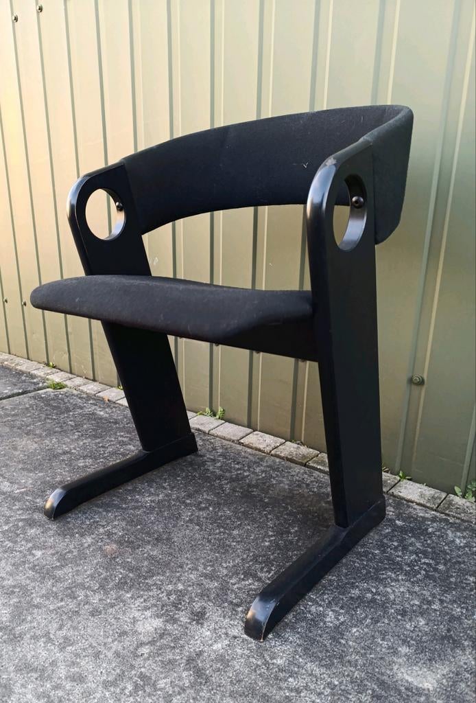 Rare Dutch Post Modern 1980s chair, Ophalen of Verzenden, 75 tot 100 cm, 50 tot 75 cm