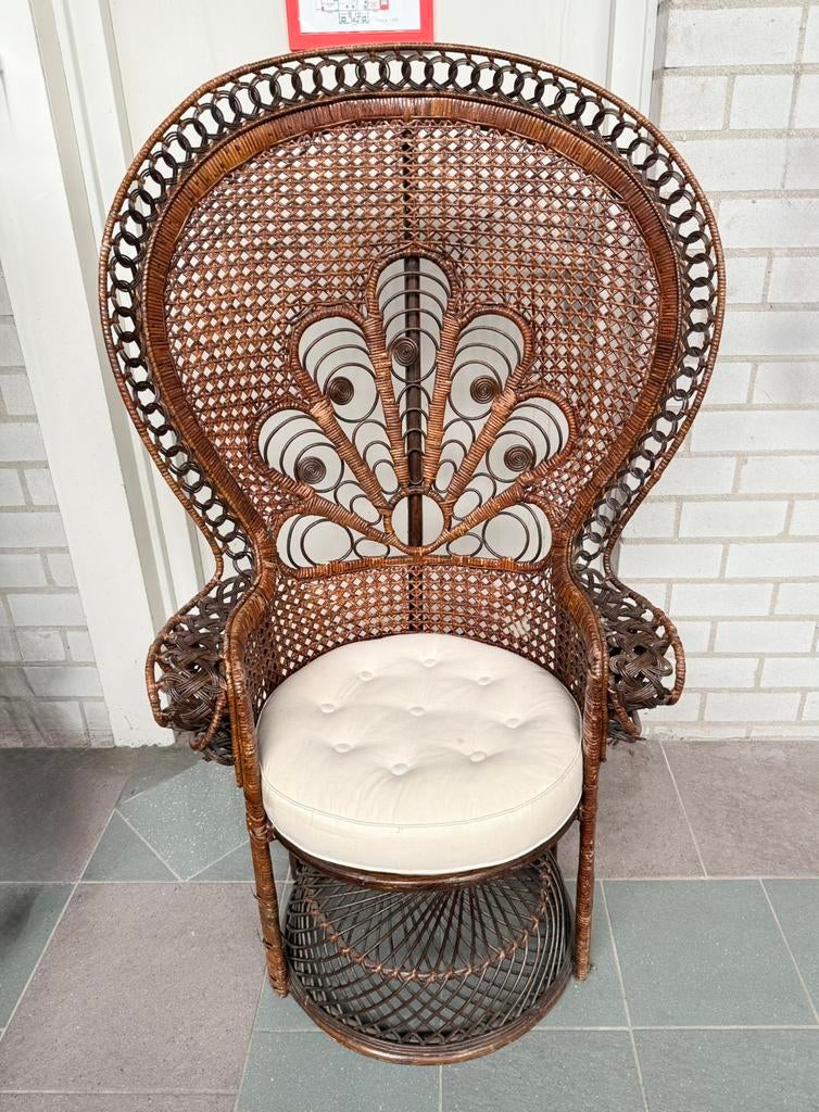 Pauwenstoel Peacock nostalgie antiek, Ophalen