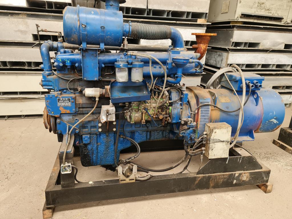MAN Diesel Aggregaat generator 90 KVA, Gebruikt, Elektrisch startend, Dieselolie, Niet ingevuld