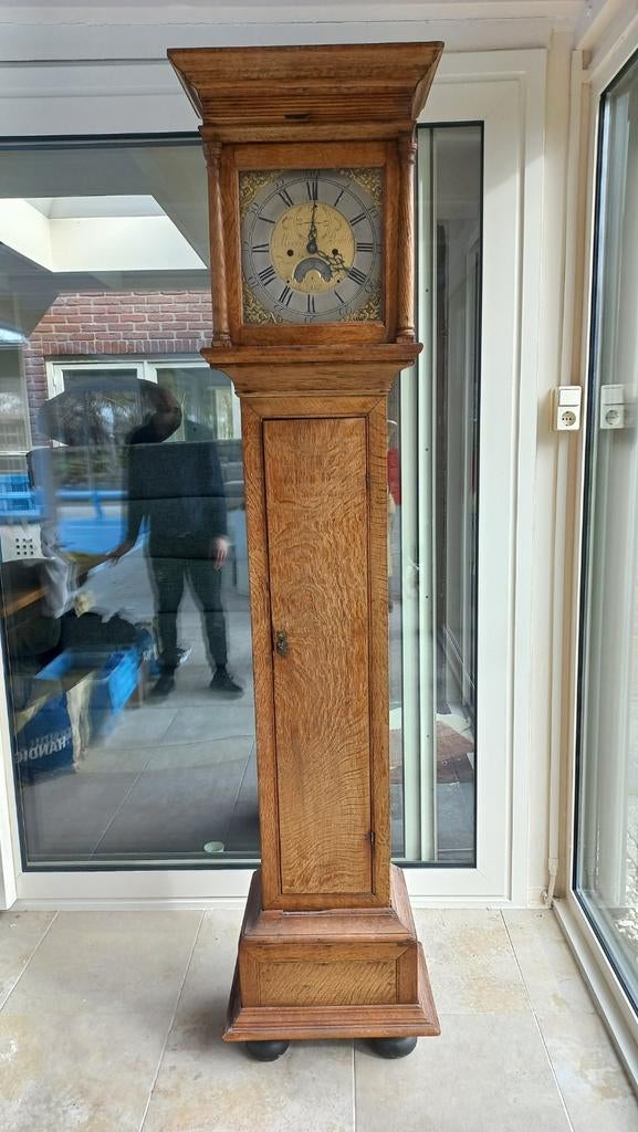 Engelse staande klok 19e eeuw, Ophalen of Verzenden