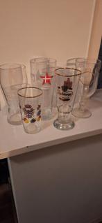 5 vintage Bierglazen Heineken, Grolsch, Radeberger,  enz, Ophalen of Verzenden, Gebruikt, Glas of Glazen, Heineken