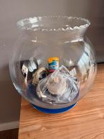 Vissenkom met toebehoren, Ophalen of Verzenden, Gebruikt, Leeg aquarium