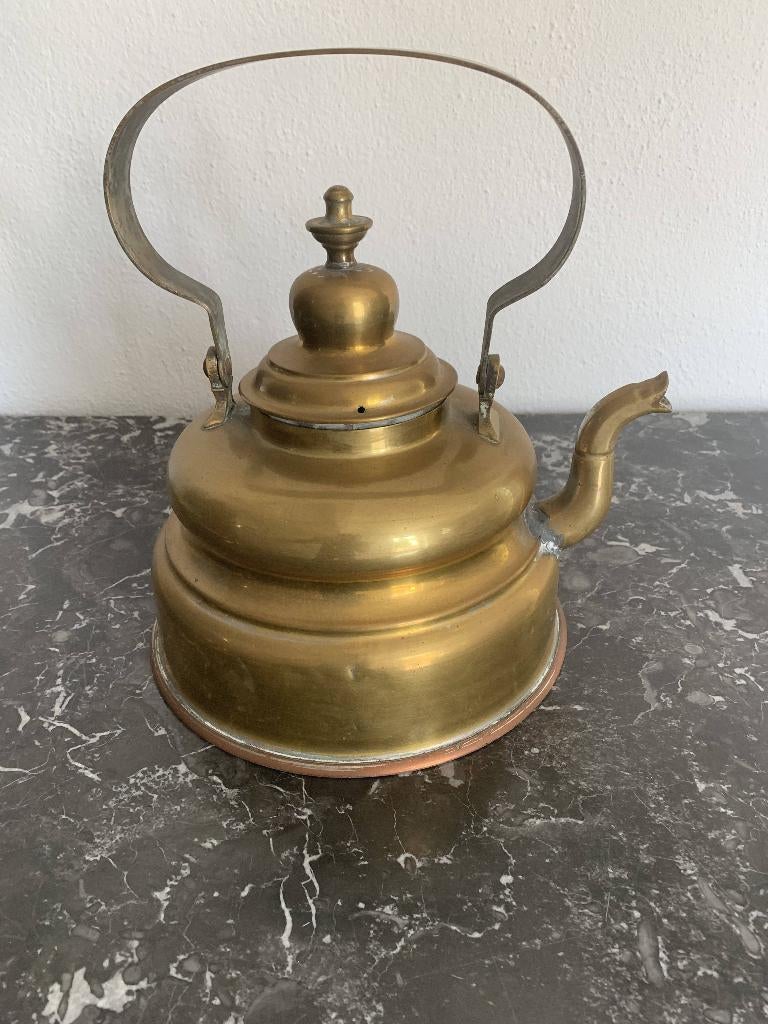 Antiek koperen waterketel, Antiek en Kunst, Antiek | Koper en Brons, Ophalen of Verzenden, Koper